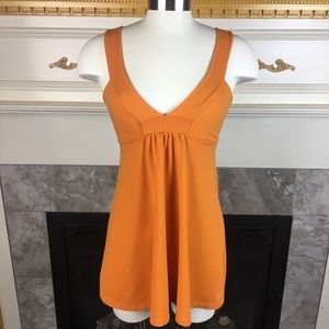 Susana Monaco XS Empire Waist Flare Sleeveless Top